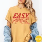 EASY Tiger Vintage Oversized Graphic Shirt | Retro