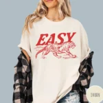 EASY Tiger Vintage Oversized Graphic Shirt | Retro