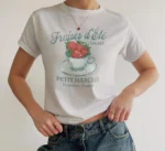 Fraises d'Été Strawberry Baby Tee | Provence Graphic