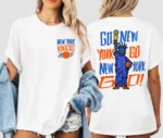 Go New York Go Knicks Classic Basketball Print Shirt