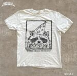 Grilled Cheese Destroyer Silly Raccoon Party Graphic Shirt