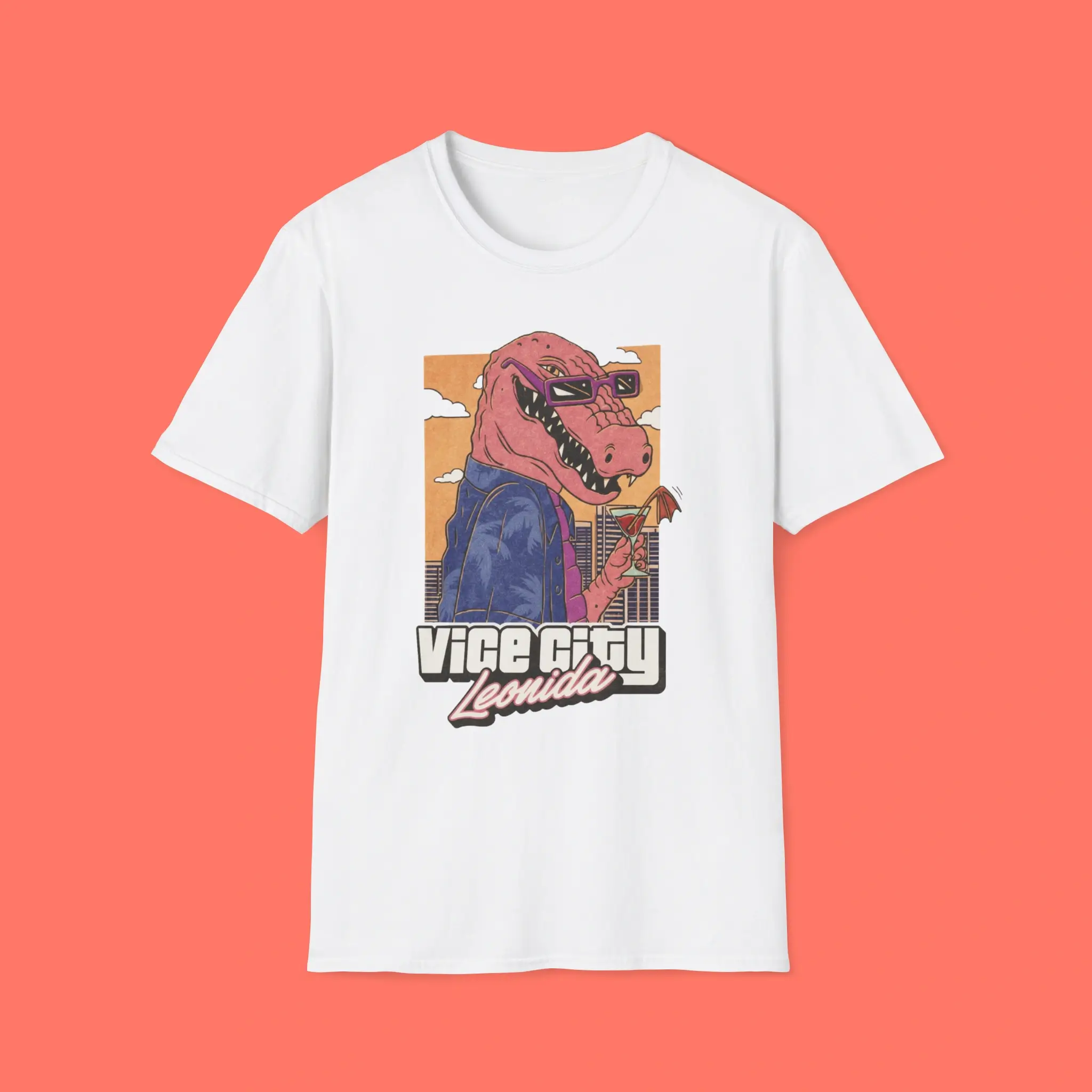 GTA 6 Jason Vice City Leonida Retro Crocodile Shirt GTA 6 Jason Vice City Leonida Retro Crocodile Shirt
