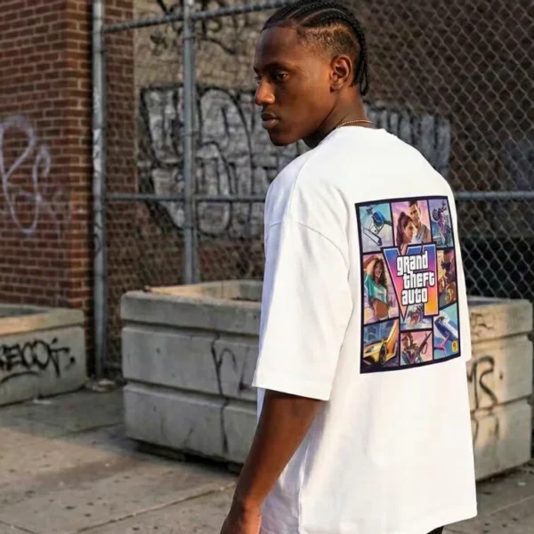 GTA 6 Vice City Heavyweight Oversized Graphic Shirt