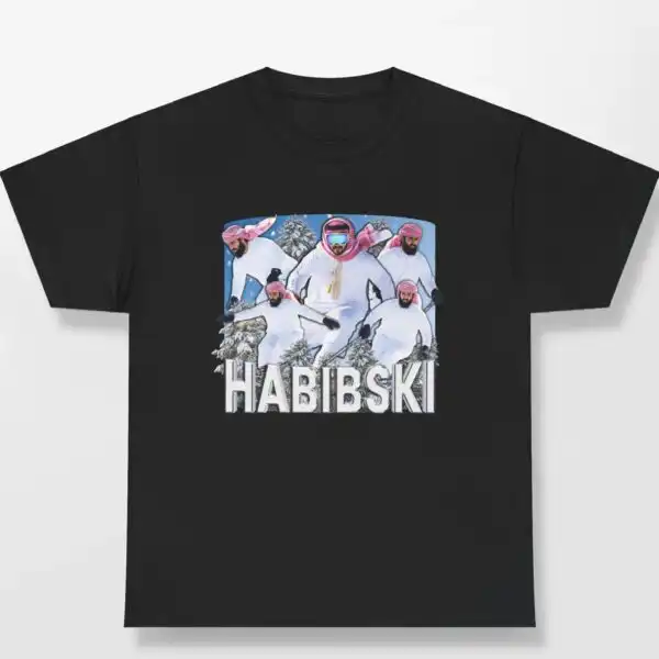 HABIBSKI Shirt – Playful Collage Graphic Design Print