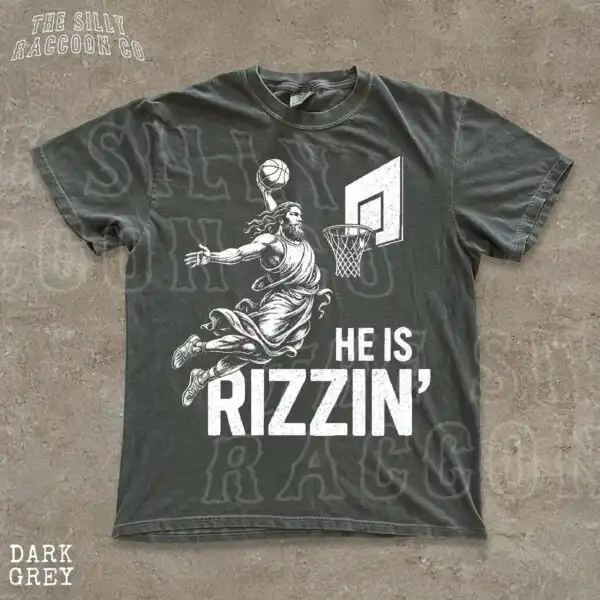 He Is Rizzin' Jesus Basketball Unisex Shirt
