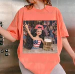 Hot Mess Barbie Patriotic Drunk 4th of July Beer Shirt