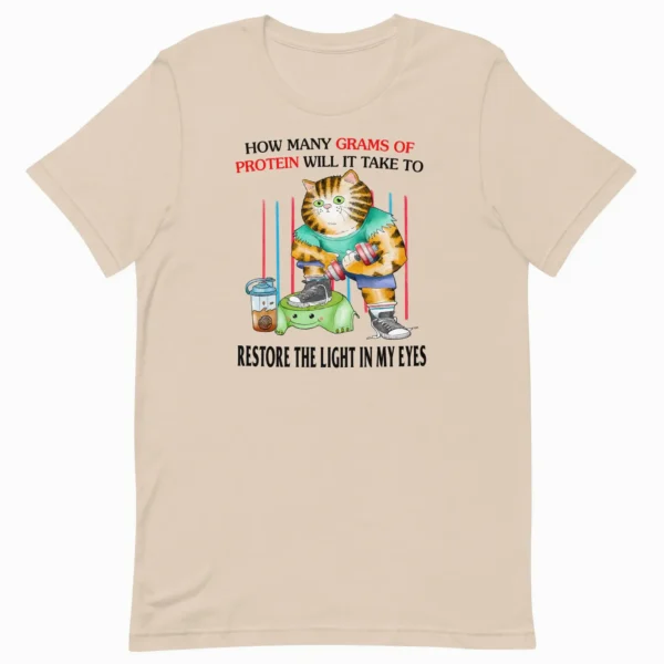 How Many Grams of Protein Will It Take To Gym Cat Shirt
