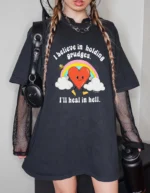 I Believe in Holding Grudges Oversized Shirt
