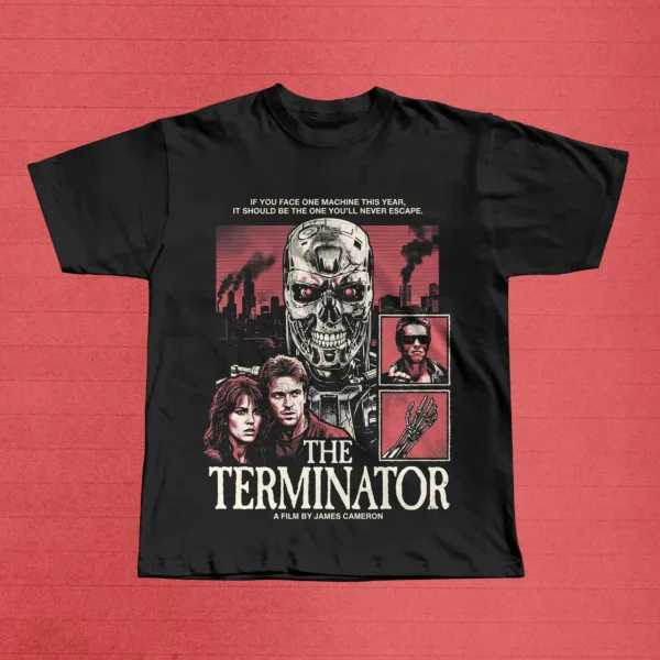 If You Face One Machine This Year Terminator 1984 Vintage Shirt