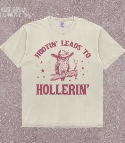 Hootin' Leads to Hollerin' Western Owl Shirt
