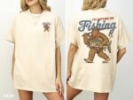 I'd Rather Be Fishing Sasquatch Retro Shirt