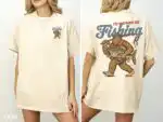 I'd Rather Be Fishing Sasquatch Retro Shirt