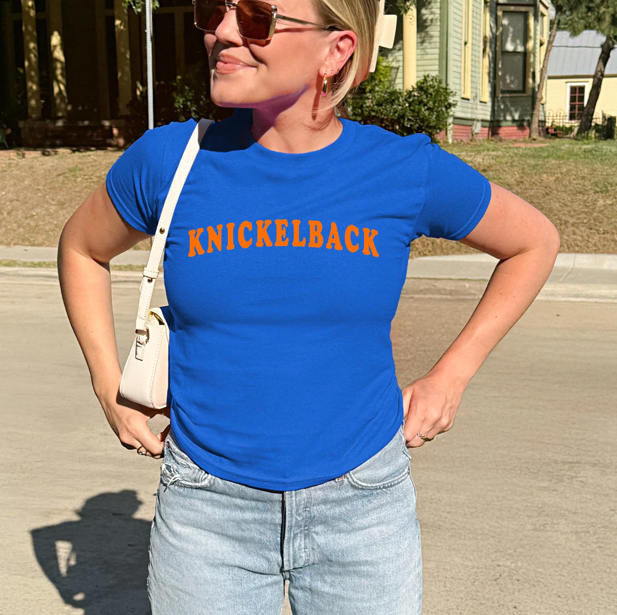 KNICKELBACK New York Basketball Baby Tee KNICKELBACK New York Basketball Baby Tee