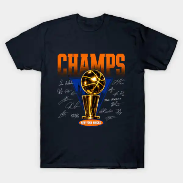 Knicks Champions Retro NY Basketball Victory Fan Shirt