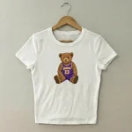 Lakers 23 Teddy Bear Vintage Basketball Baby Tee