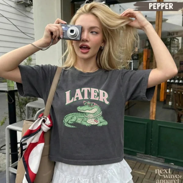 Later Gator Vintage Y2K Boxy Shirt