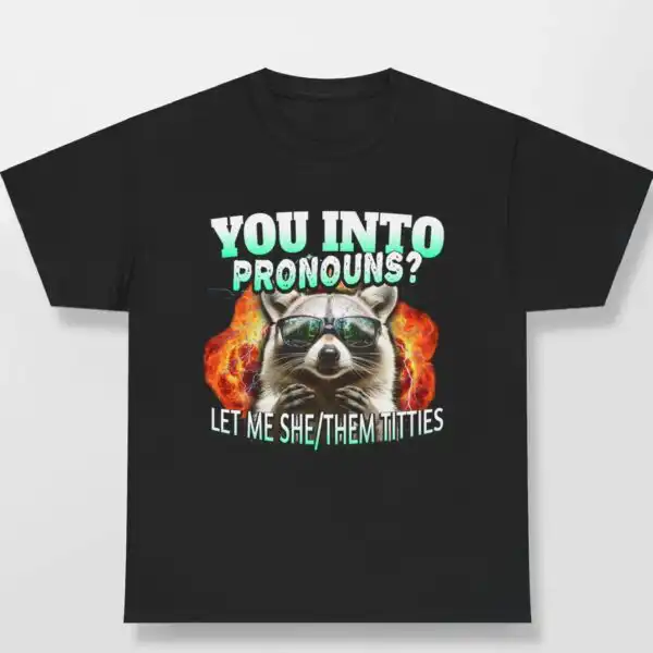 LET ME SHE/THEM TITTIES Inclusive Pronouns Pride Shirt