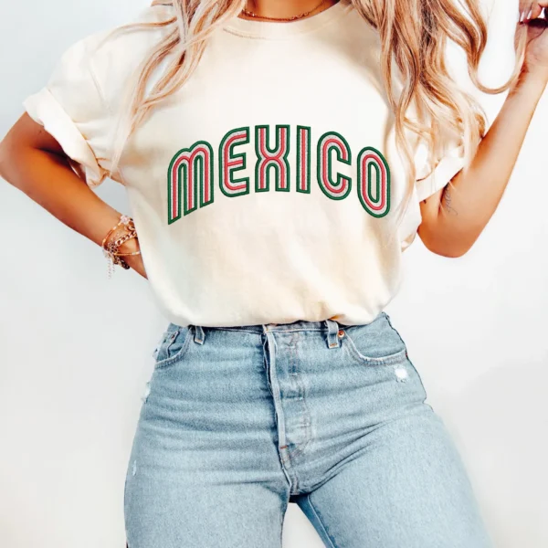 MEXICO Vintage 1968 Heritage Retro Striped Shirt