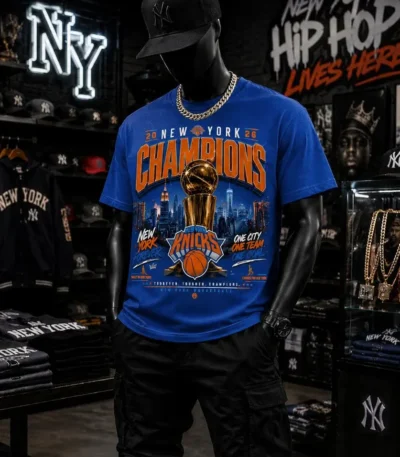 New York 2026 Champions Knicks Basketball Shirt