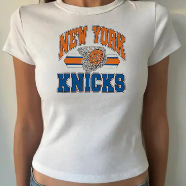 NEW YORK KNICKS Retro Y2K Basketball Baby Tee