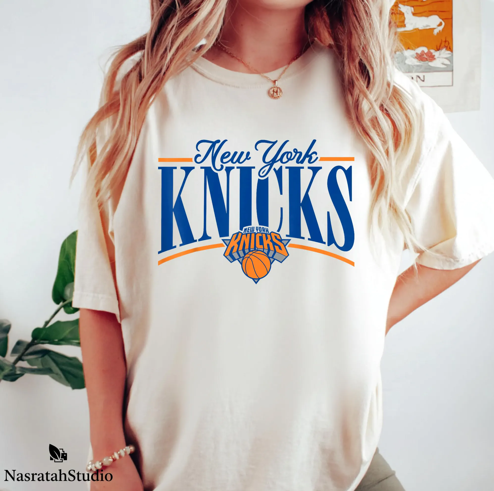 New York KNICKS Retro Vintage Graphic Basketball Shirt New York KNICKS Retro Vintage Graphic Basketball Shirt