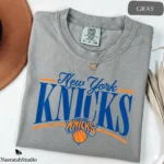 New York KNICKS Retro Vintage Graphic Basketball Shirt