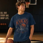 New York Knicks Vintage Basketball Graphic Shirt