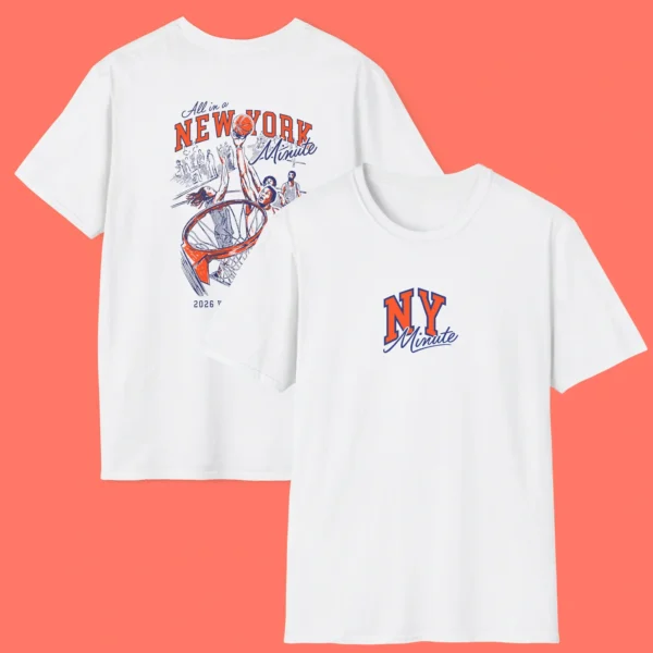 New York Minute Champions Vintage Knicks 2026 Blue Orange Shirt