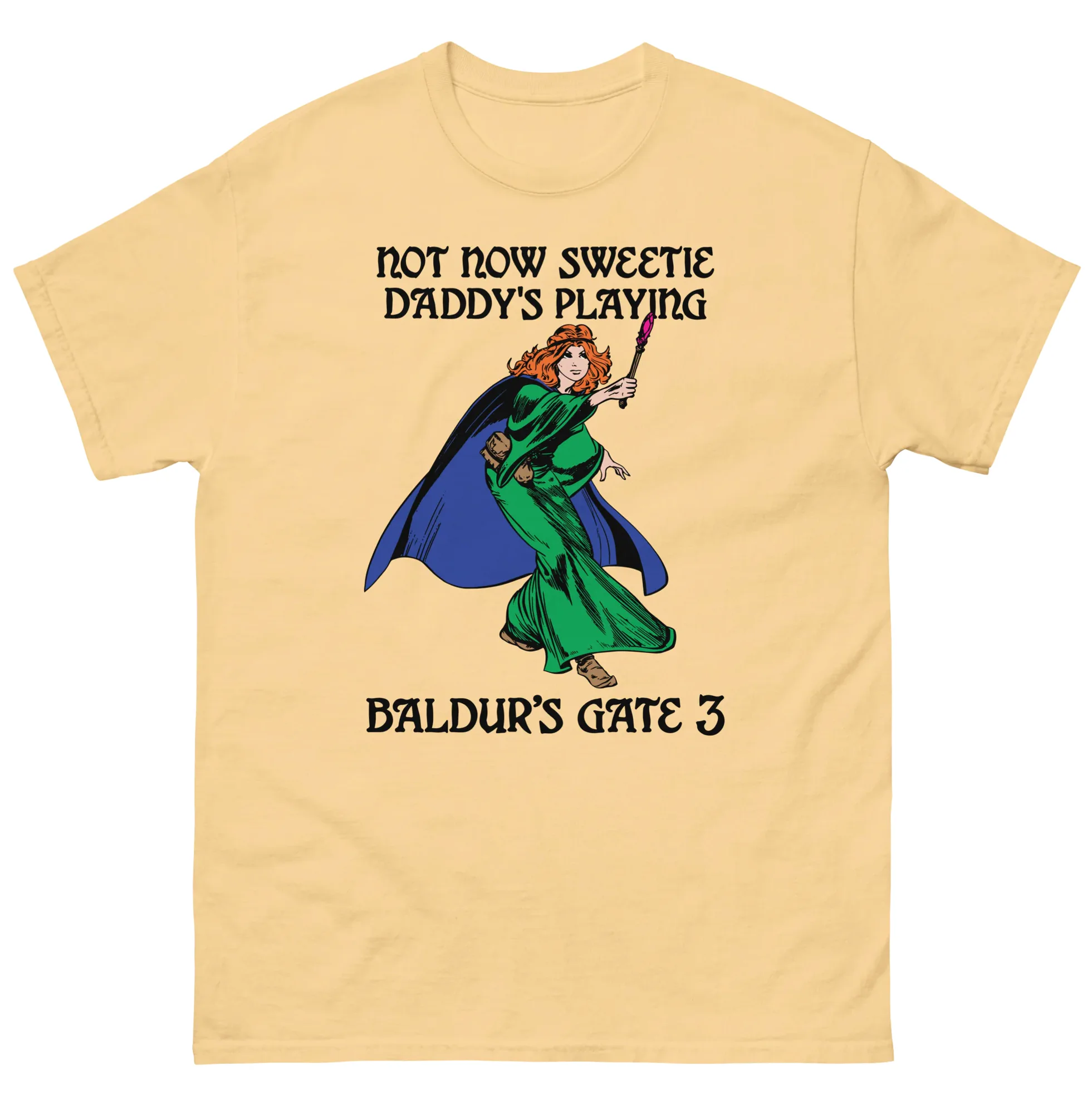 Not Now Sweetie Daddy’s Playing Baldur’s Gate 3 Shirt Not Now Sweetie Daddy's Playing Baldur's Gate 3 Shirt