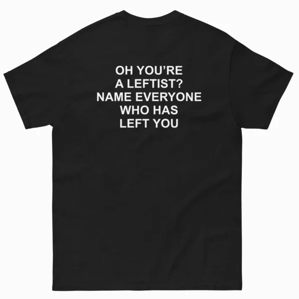 Oh You're A Leftist? Name Everyone Who Left You Shirt