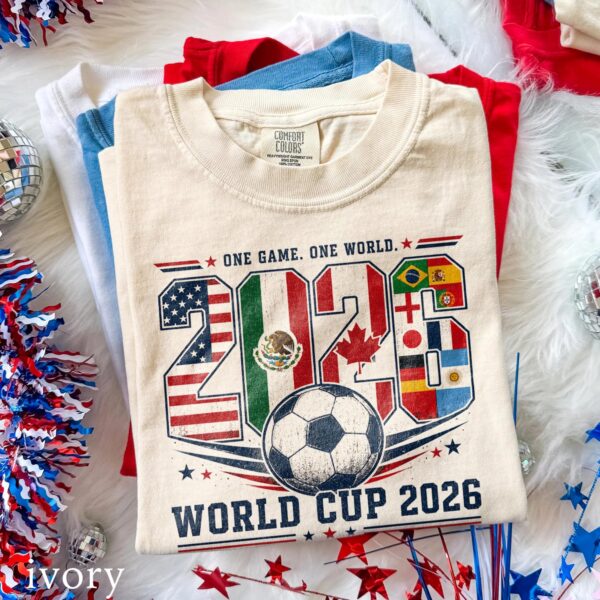 One Game One World 2026 World Cup Soccer Graphic Shirt