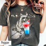 Patriotic Raccoon 4th of July Slushie Drinking Shirt