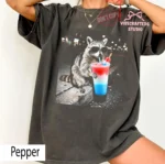 Patriotic Raccoon 4th of July Slushie Drinking Shirt