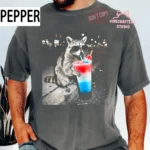 Patriotic Raccoon 4th of July Slushie Drinking Shirt