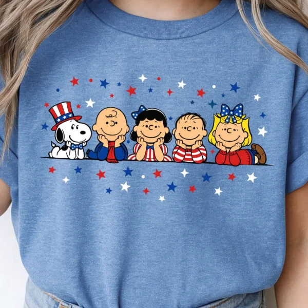 Peanuts Gang Patriotic 4th of July Shirt