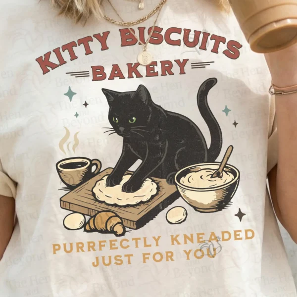 Purrfectly Kneaded Kitty Biscuits Bakery Shirt