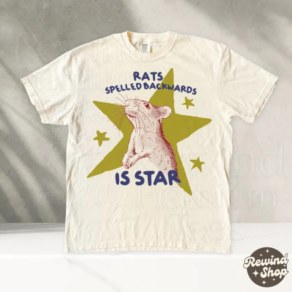 Rats Spelled Backwards is Star Rat Shirt