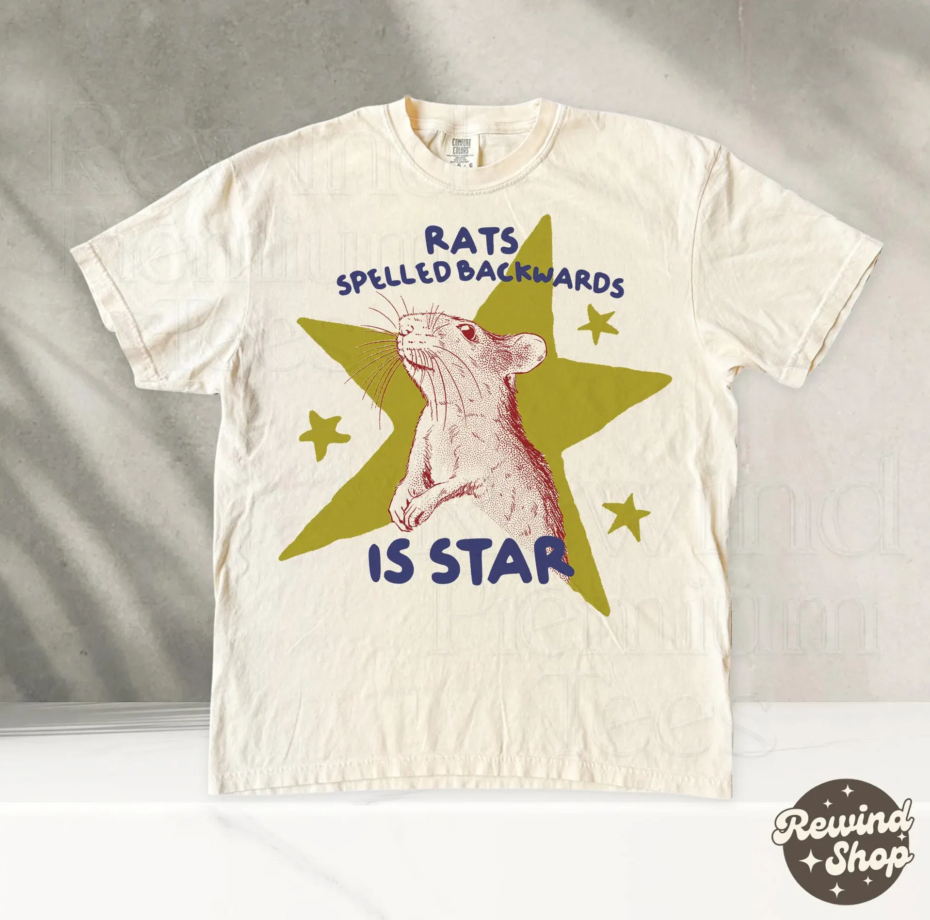 Rats Spelled Backwards is Star Rat Shirt Rats Spelled Backwards is Star Rat Shirt