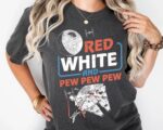 Red White and Pew Pew Pew Shirt