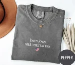 She Loves Jesus and America Too Christian Shirt