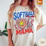 Softball Mama Gameday Doodle Comfort Colors Shirt