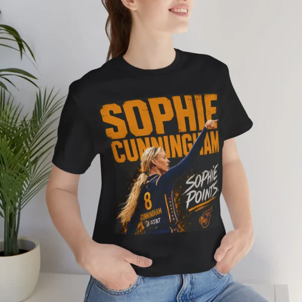 Sophie Cunningham Pointing DeWanna Bonner Indiana Fever Shirt