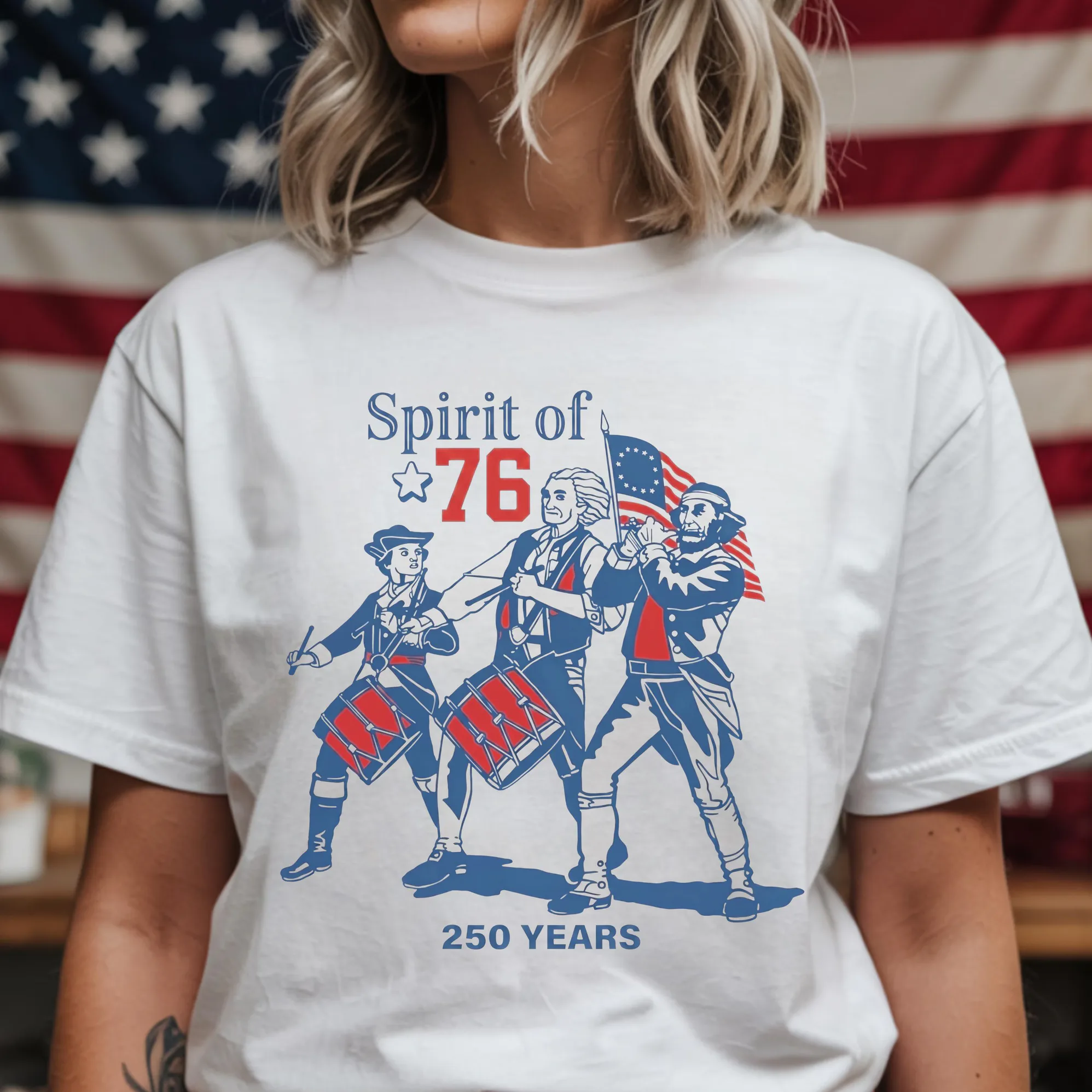 Spirit of 76 Drummer Shirt — American Heritage Design Spirit of 76 Drummer Shirt — American Heritage Design