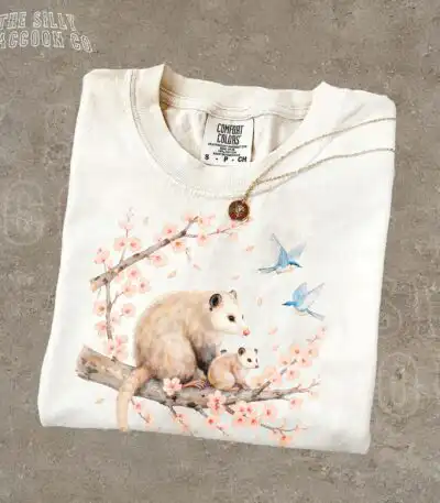 The Silly Raccoon Co Opossum Mama & Baby Shirt