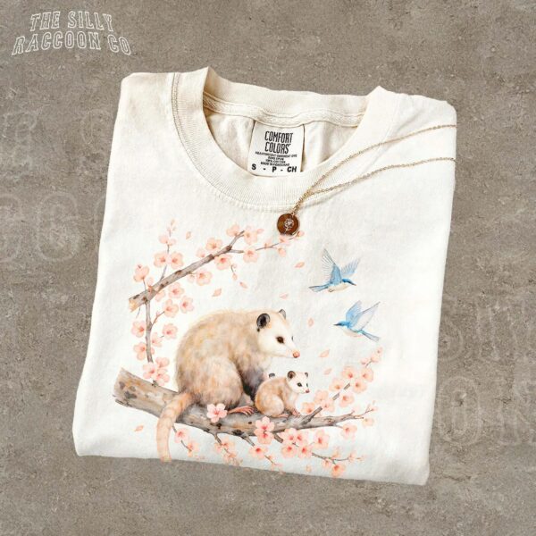 The Silly Raccoon Co Opossum Mama & Baby Shirt