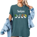 The Starters Abbey Road Pokémon Anime Graphic Shirt