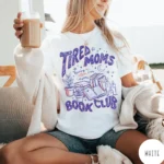 Tired Moms Running on Coffee Chaos & Chapters Shirt