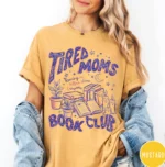 Tired Moms Running on Coffee Chaos & Chapters Shirt