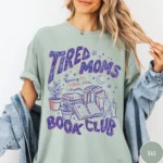 Tired Moms Running on Coffee Chaos & Chapters Shirt
