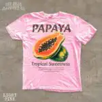 Tropical Sweetness Papaya Graphic Shirt